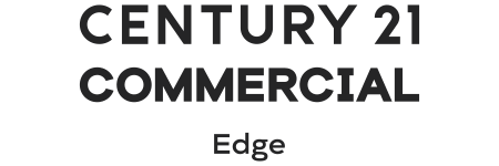 CENTURY 21 Commercial Edge typography logo, center justified.